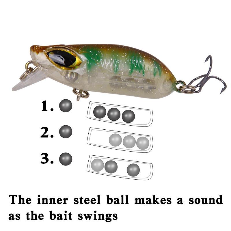 Przynęta wędkarska outdoorowa wahadłowa z grzechotką 7,5g/6cm