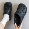 New cartoon hole shoes female nurse doctor surgery shoes two wear cool slippers non-slip bag head beach shoes
