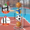 Mobile Basketball Hoop and Storage Rack for Basketball, Football, and Volleyball