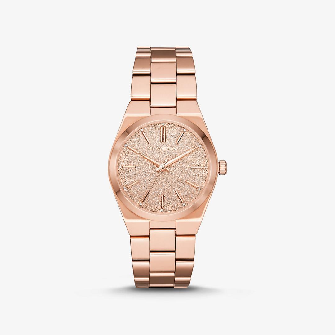 

Женские часы Michael Kors Channing с кварцевым механизмом, циферблатом цвета розового золота и стальным ремешком цвета розового золота - MK6624 розовый