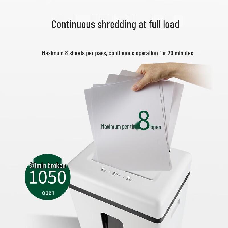 Sanmu LX608 P-4 Cross-Cut Paper Shredder CN plug (adapter included)