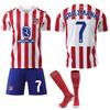 2526 La Liga Football Jersey Set No. 7 Gletzman 19 Alvarez Atletico Madrid Home
