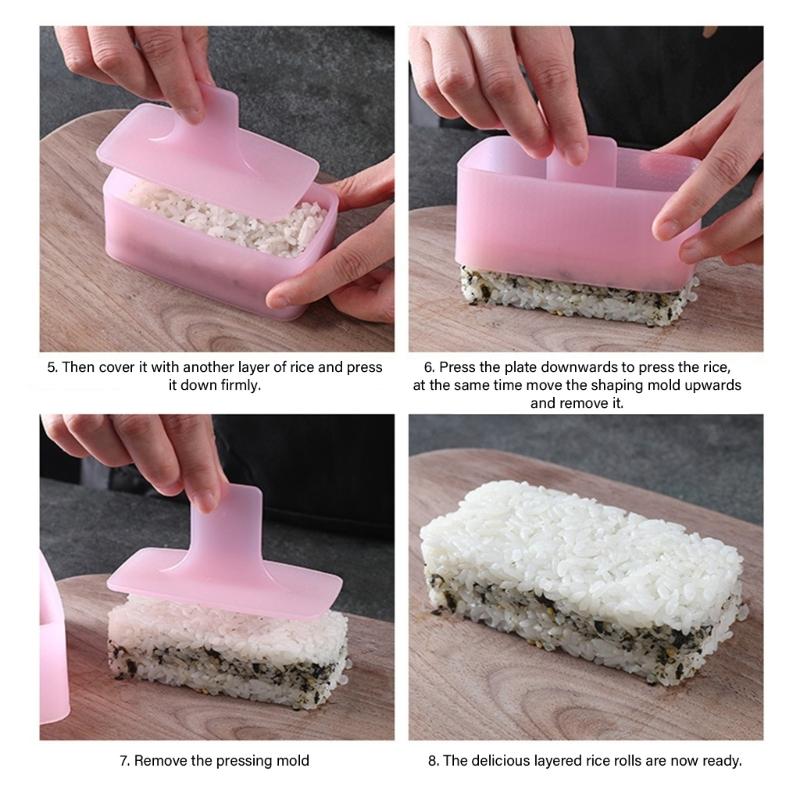 Multiple Purpose Food Grade Nigiri Cast Rice Press Molder Baking Addition Safe For Family Use Space Saving