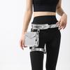 Leg Ring Glossy Fanny Pack Goth Motorcycle Waistpack Creative Metallic Waist Belt Pouch  Outdoor