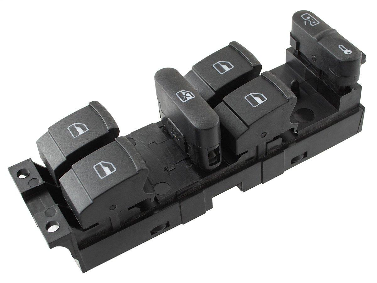 Modecar - Elektrische Raamschakelaar Paneel (9-Pins) – Voor VW Golf IV, Passat B5, Bora, Seat Leon, Skoda Octavia – OE 1J4959857D
