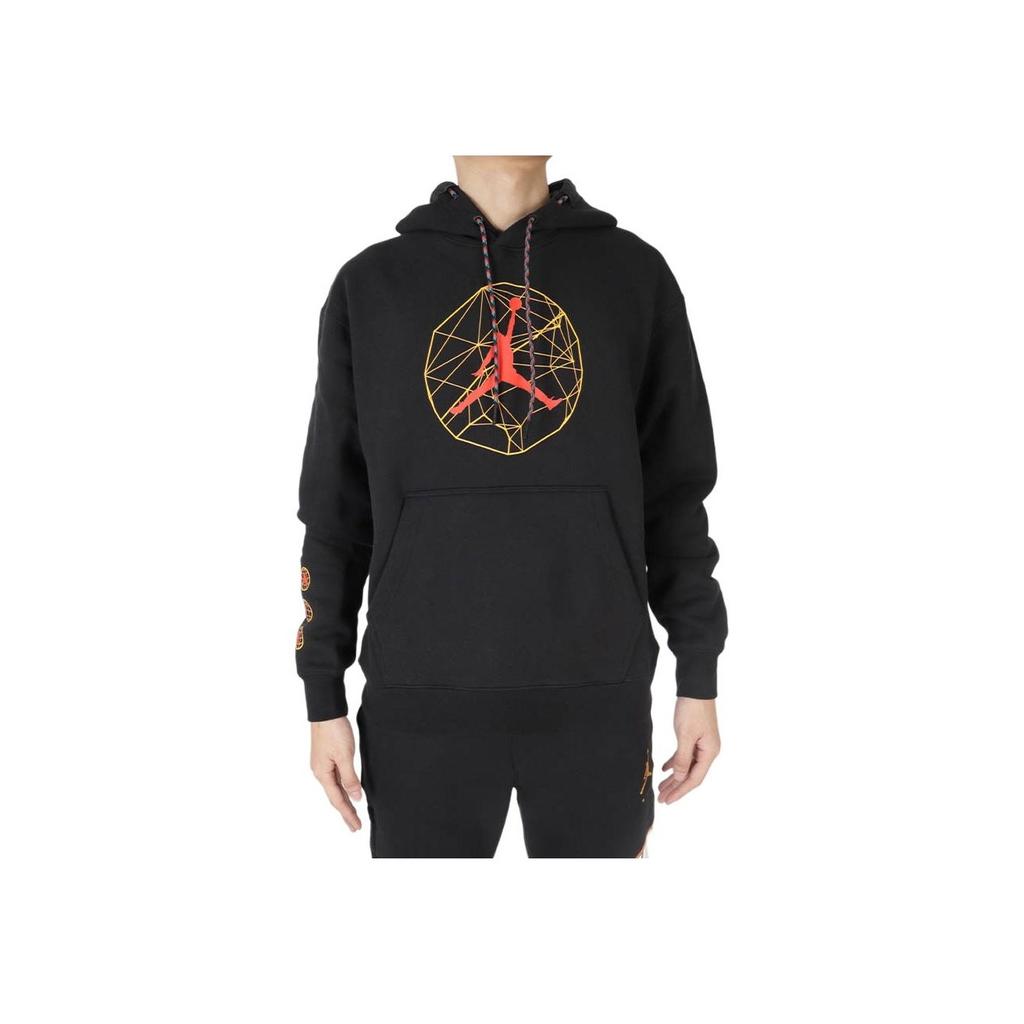 Jordan Casual Sport Pullover Hoodie With Drawstring Men Tops Black DC9728-010