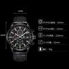 RORIOS Watch Waterproof Analog Chronograph Luminous Date Display Multifunctional Quartz Stopwatch Calendar Stylish Sports Commuting Watch for Man