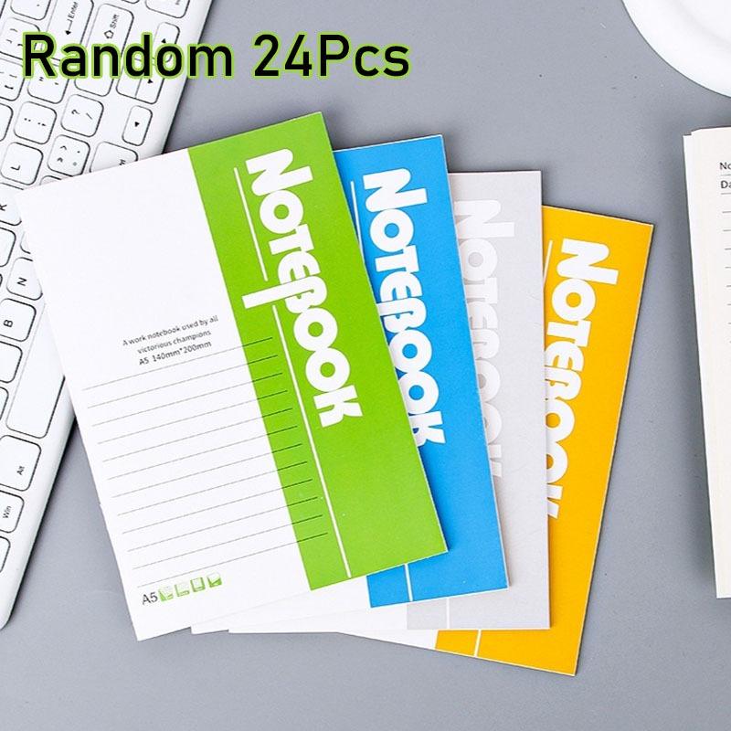 

24Pcs Notebook, Thick Pages Journal Notepad, 40sheets Per Book, Back To School Stationery for Office Study Learning Supplies Random style 24Pcs