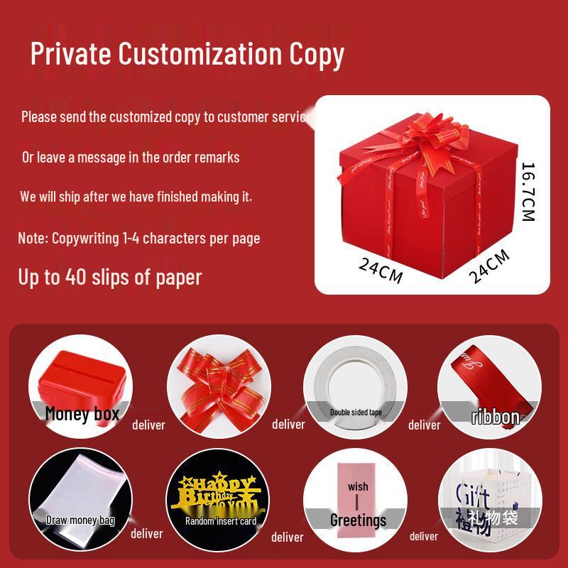 Celebrity Style Surprise Explosion Birthday Gift Box for Kids