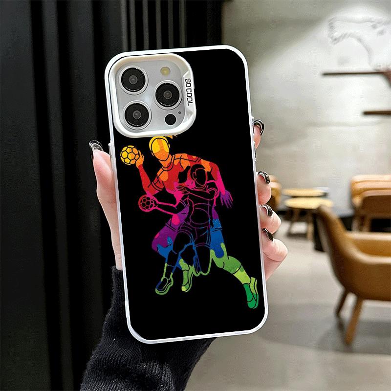 

Handball Sport Soft Phone Case for iPhone 15 16 17 Pro Max 17Air 16E 14 Plus 13 12 Mini Shockproof Cover Back Shell iPhone 17 Pro Max