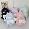 School bag junior high school high school student school bag female Korean high value ins niche new large-capacity backpack
