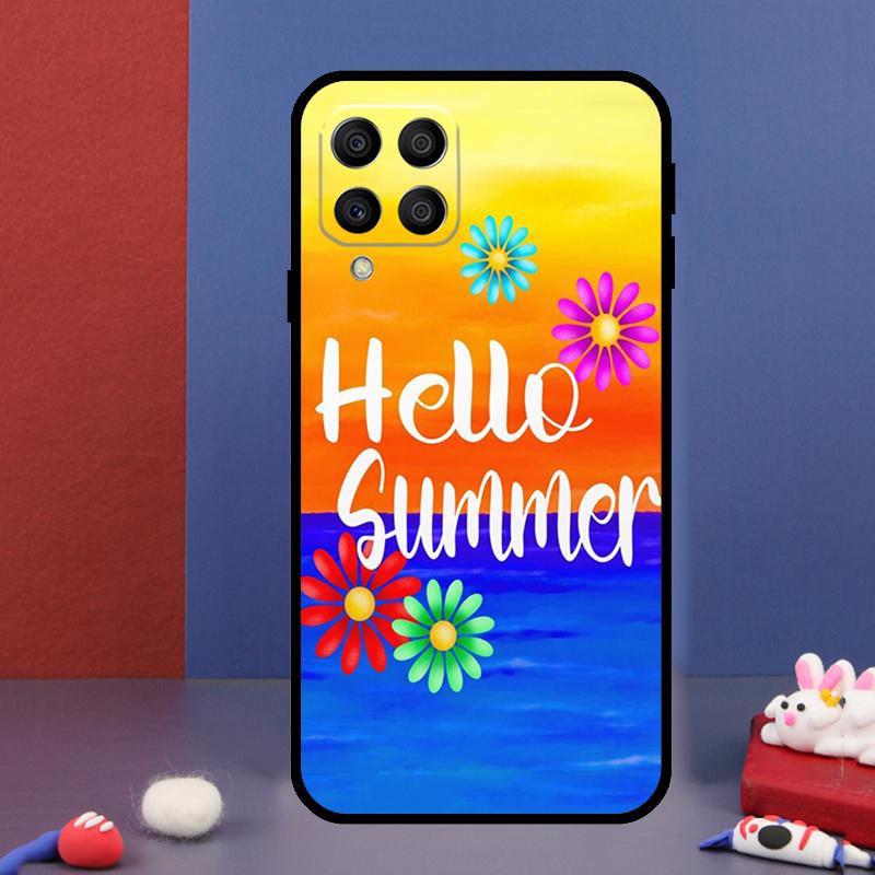 Hallo Sommerblumen Handyhülle für Samsung Galaxy M12 M13 M33 M23 M53 M15 M55 M31 M51 M14 M34 M54 M20 M32 M52