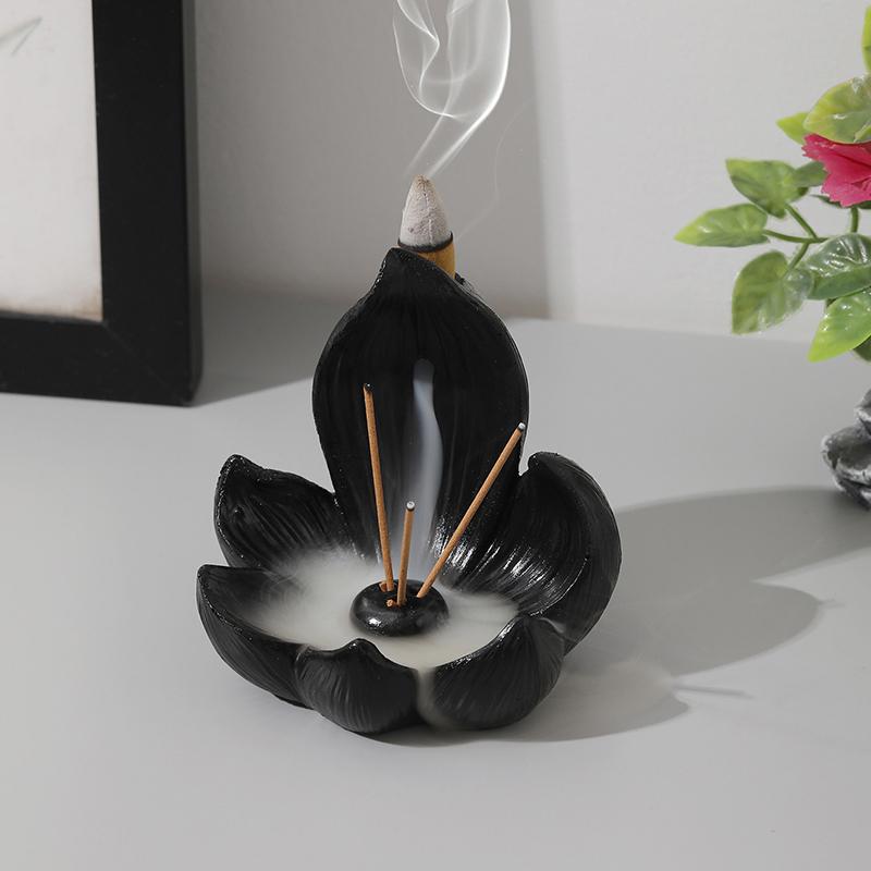 Incense Burner Stick Holder Buddhism Lotus Line Incense Plate Sandalwood Coil Base Temples Yoga Studios Home Decoration New