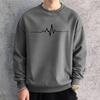 Men Oversized Graphic Sweatshirts Hoodied Korean Simplicity Printed Long Sleeve Cotton Hip Hop Sports Top Men Clothes Pullovers & Long Sleeves Men’s