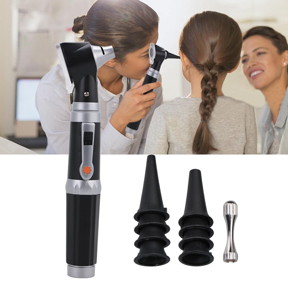 Medical Diagnosis Otoscope Ear Care Speculum Magnifying Lens Clinical LED Lamp