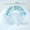 Glitter HAPPY BIRTHDAY Sequin Headband Birthday Decoration Birthday Party Decorations Kids Adult Girl Pink Silver Blue Headbands
