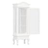 1:12 Doll House Miniature Cabinet Wooden Simulation White Arc Roof Single Door Dollhouse Display