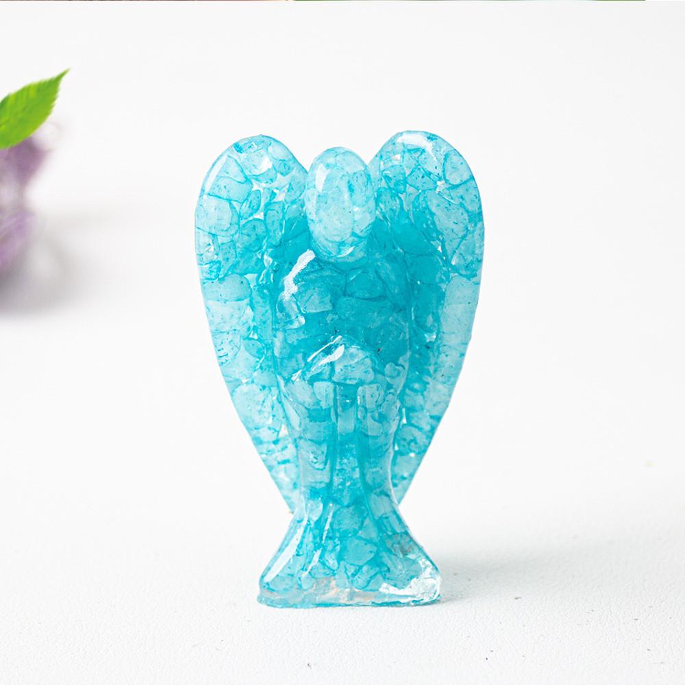 Figura de Ángel de Cristal de Resina con Diseño Hecho a Mano para Decoración del Hogar Idea de Regalo