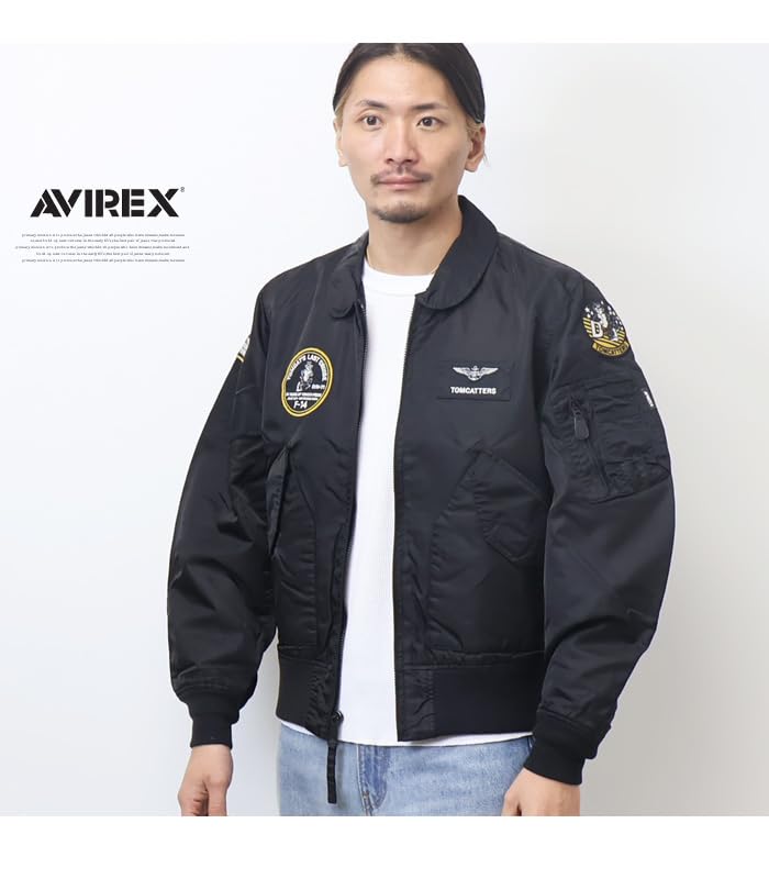 Avirex TOMCATTERS M 010 Black CWU-36P Men's 783-5152005