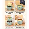 Non-slip Bottom Insulated Ramen Bowl Double-layer Noodle Bowl with Drain Basket  Cooking