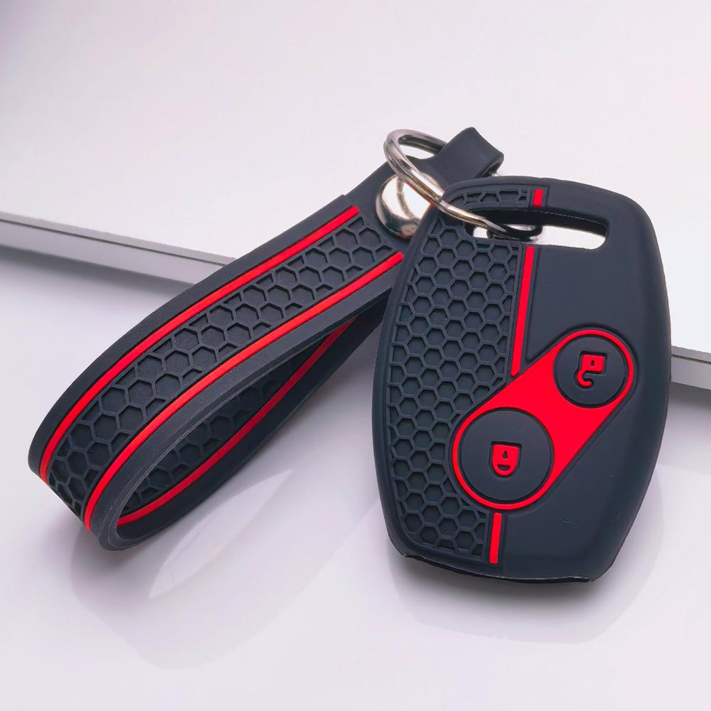 Key Fob Cover for Honda Accord Civic CR-V with Keychain Anti-Scratch Surface Shockproof Structure Soft Grip Texture Easy Install Design