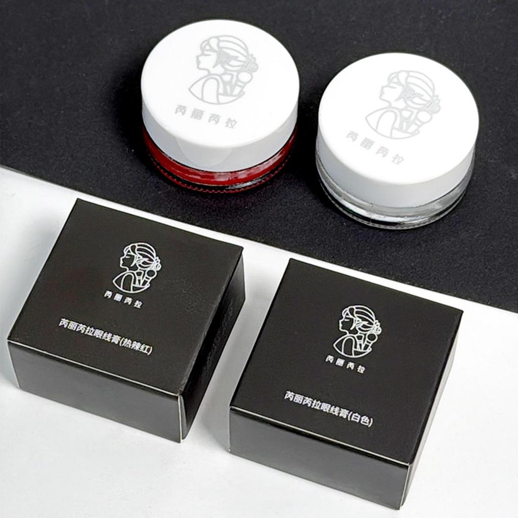 Rui Li Rui La Hot Red Eyeliner Cream - Smooth, Easy-to-Apply, Waterproof, and Smudge-Proof Eye Makeup.