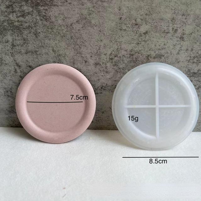 Herzform-Silikonform für DIY Beton Zement Aufbewahrungsschale Teller Form Epoxidharz Gips Handwerk Werkzeug Hausdekoration
