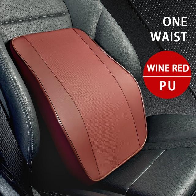 Car Neck Headrest Pillow Rest Head Support Cushion Car Breathable Memory Foam Slow Rebound Guard Car Lumbar Pillow Universal