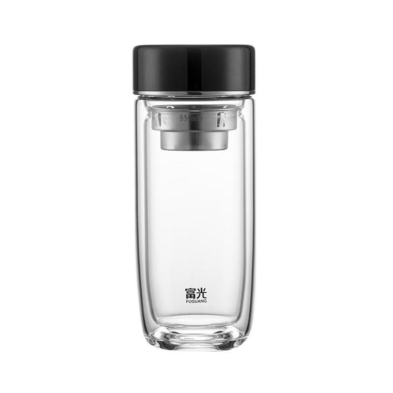 Fuguang Double Wall Glass Tea Infuser Bottle Gift Set