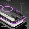 For iPhone 16 Pro Max Luxury Magsafe Magnetic Matte Bicolor Frame Phone Case For iPhone 12 13 14 15 16 Plus Protective Cover