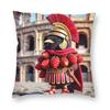 Tung Tung Tung Sahur Meme Italiano Brainrot Federa Stampa Poliestere Copricuscino Decorativo Copricuscino da Lancio