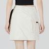 Puma Solid Color Letter Logo Print Big Pocket A-Line Comfortable Sports Casual Skirt Women Skirts Beige 537428-65