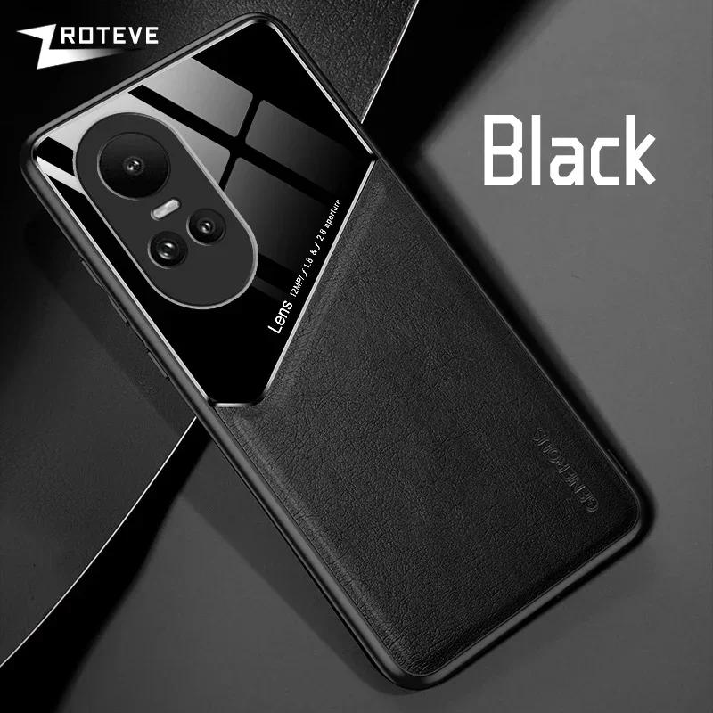 For Reno10 Case Zroteve PU Leather Car Magnetic Hard PC Cover For Oppo Reno 10 Pro Plus 5G 11 11F Reno11 Reno11F Phone Cases