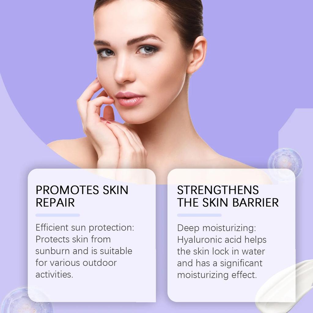 SPF 90+ Sunscreen Cream UV Protective Sunburn Repair Sun Block Moisturizing Oil-Control Face Body Skin Care
