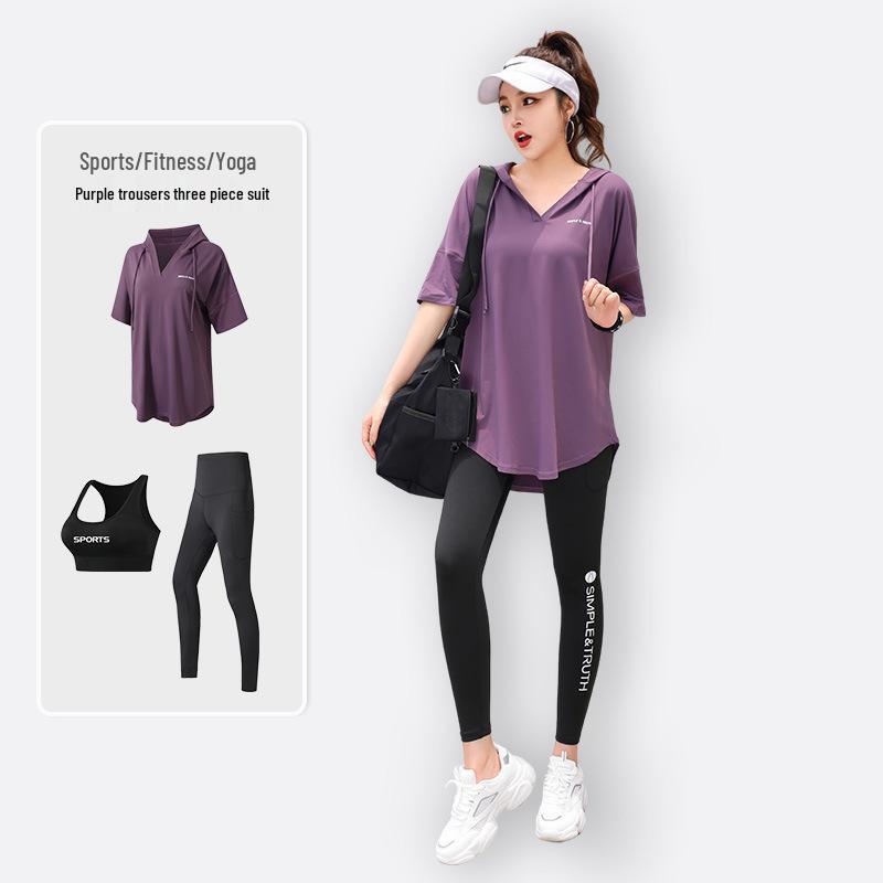 2024 Plus Size Yoga & Running Fitness Set - Tummy Control, Slim Fit