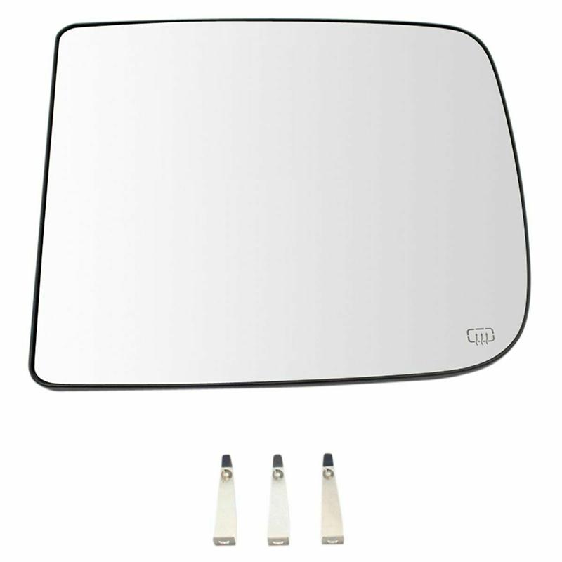 Vyhřívané sklo zrcátka pro tažný vůz LH+RH s upevňovacími klipy pro Ram 1500 2500 3500 11-18 Bezpečné náhradní sklo zrcátka na straně řidiče a spolujezdce pro nákladní vůz