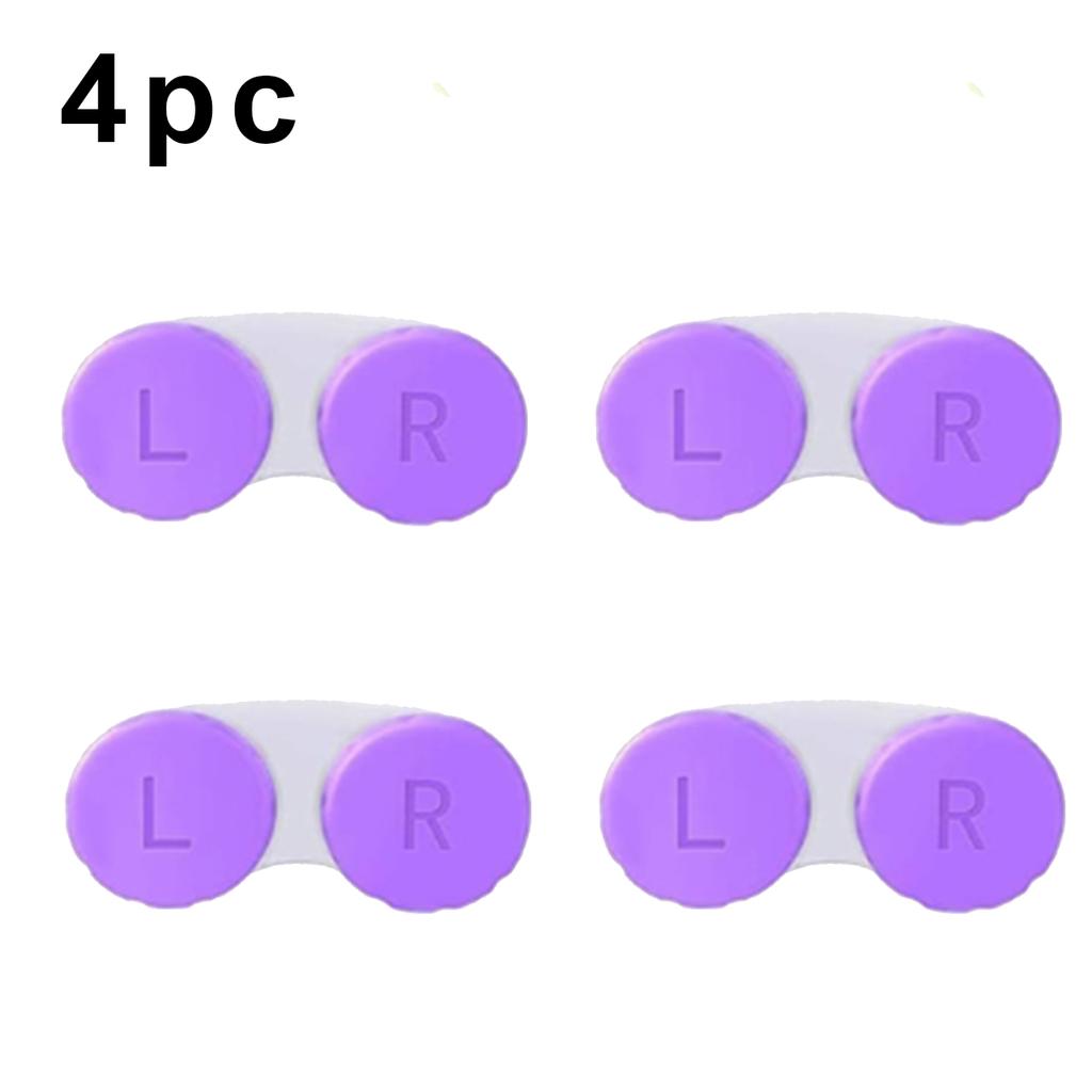 1/1pc Glasses Contact Lenses Box Left Right Eyes Contact Lens Container Candy Color Mini Women Men Travel Contact Lenses Case