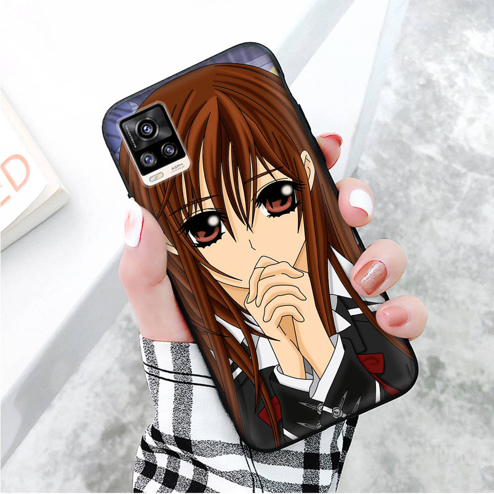 Black Case for Xiaomi Redmi 13C Note 9 iPhone XR 7 8 14 15 11 12 13 X XS Pro Max Samsung A25 S23 S24 FE Ultra Plus Vampire Knight