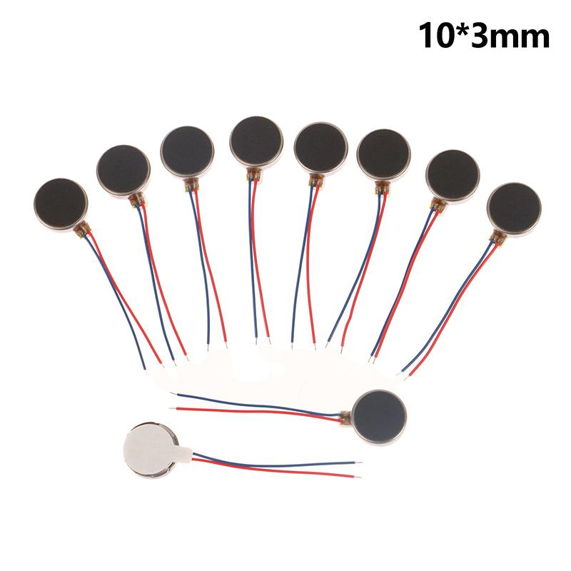 

10 шт./лот мини вибрационный двигатель постоянного тока 3 В 12000 об./мин плоский монетный кнопочный микро-двигатель постоянного тока для мобильного телефона пейджера планшета 3MM