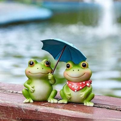 2025 Cute Frog Figurine Series: Desktop Decompression Flower Pot & Car Decoration