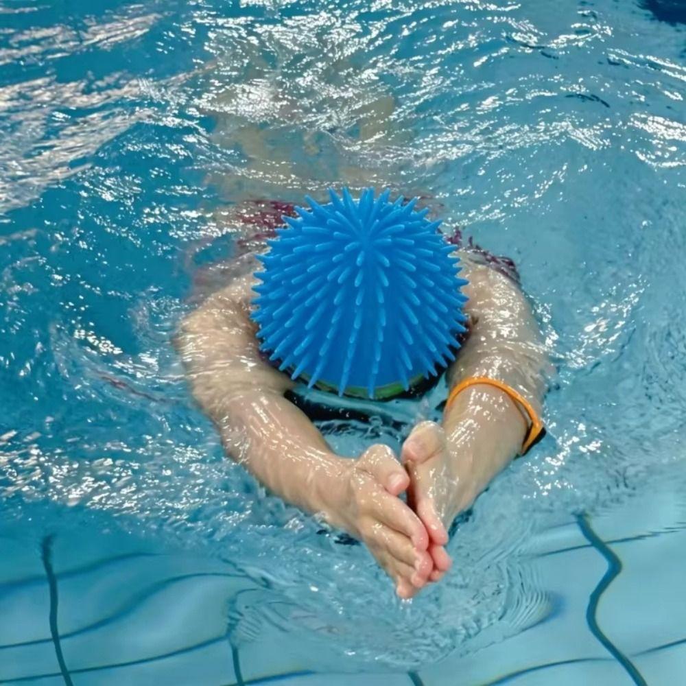 Long Hair Design Spiky Ball Swim Hat Sea Urchin Shape Sea Urchin Hat Water Activities