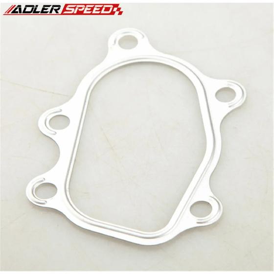 ADLERSPEED 5-Bolt GT25R/GT28R SS Discharge Flange + T25 T28 GT25 GT28 GT30 GT32 Gasket