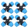 20Pcs Cross Spray Nozzle Irrigation Cross Atomization Micro Nozzle for Lawn Garden Terrace