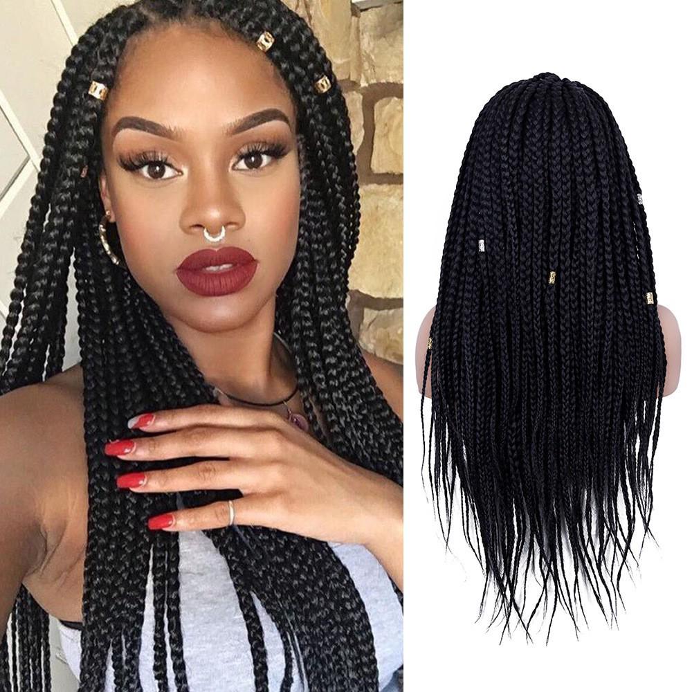 32" Handmade Three-Strand Braided Lace Wig Hairpiece