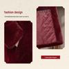 Mother's Plus Velvet Thick Mid-Length Coat for Elderly Women – Warm Cotton Jacket for Winter