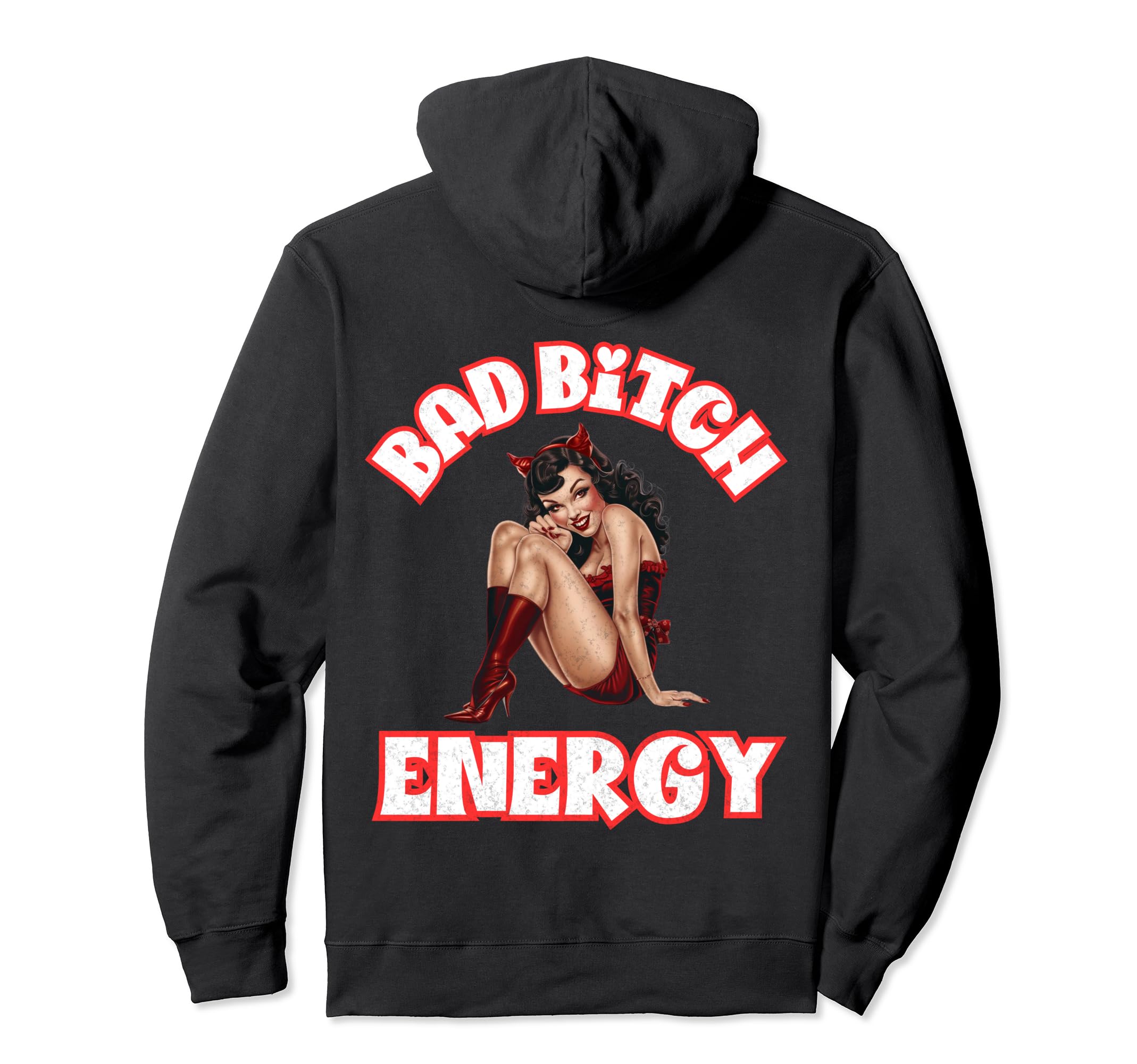 

BadGirl Energy Pinup Baddie Devil Enamel Lapel Pin Hoodie