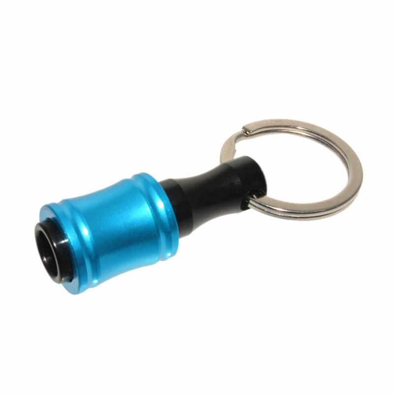 1/6 Stück 1/4-Zoll-Sechskantschaft-Schraubendreher-Bit-Halter, Verlängerungsstange, Bohrer-Schraubenadapter, Schnellspanner, einfacher Wechsel, Schlüsselanhänger, Bohrer-Chargenkopf