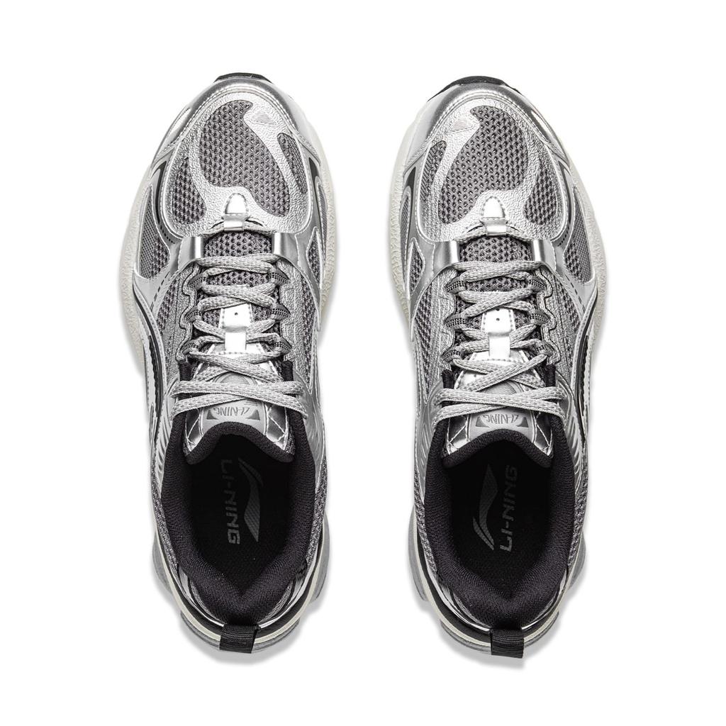 Li Ning Fuyao Boom Low Top City Commuting Running Shoes Men's Silver Gray ARXV005-3