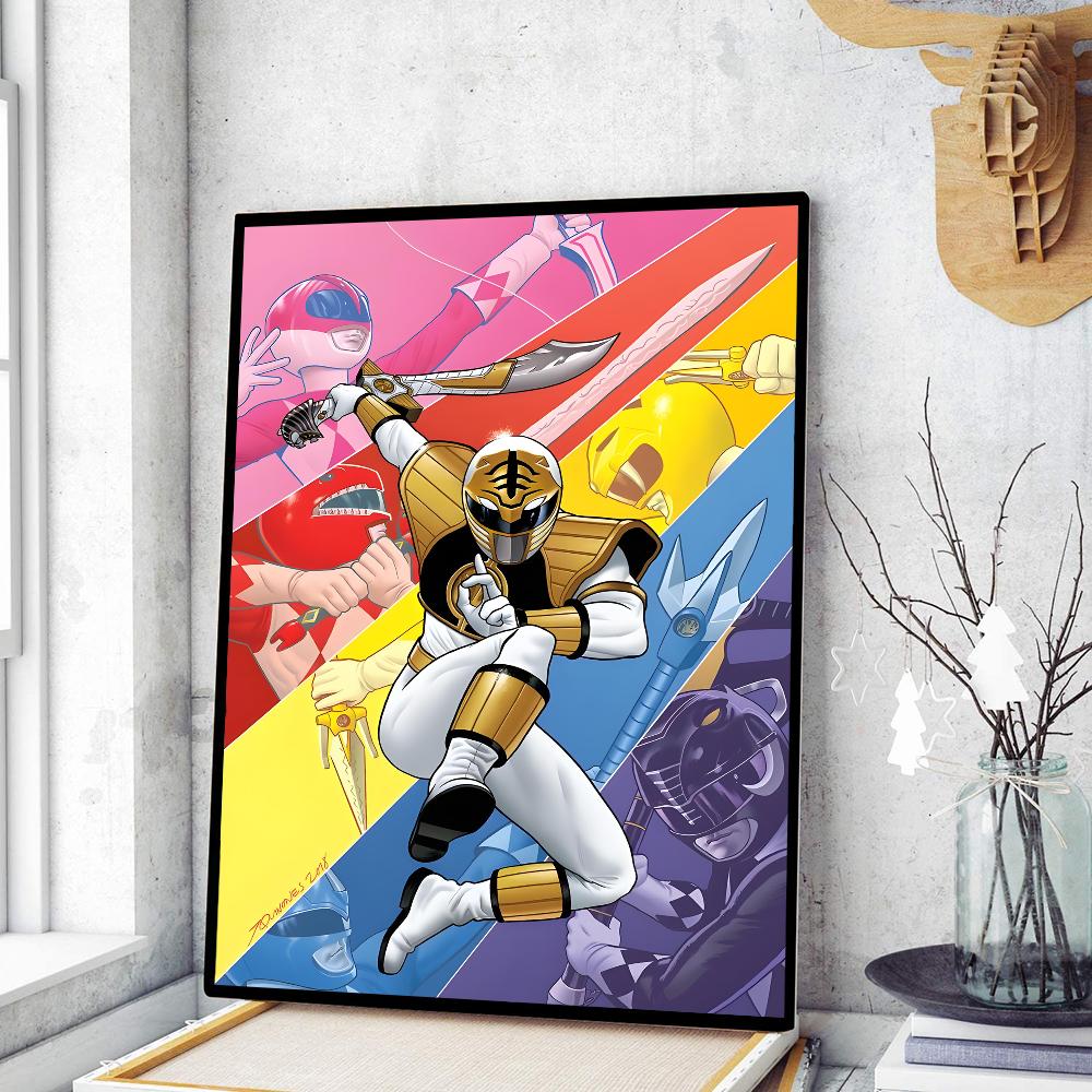 

Фильм P-Power R-Rangers Классические винтажные постеры Винтажная комната Домашний бар Кафе Декор Скандинавский домашний декор 21cm×30cm NoFrame