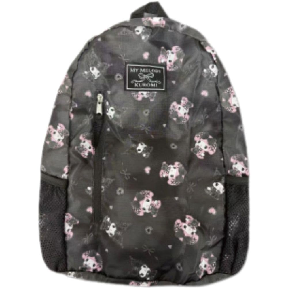 

Hatayama Shoji Sanrio Folding Dark My Melody Black H38 x W28 x D15cm Folded H18 x W20cm Backpack, Girly, & Kuromi, [Used Size] Approx. / Size Approx.